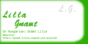lilla gnamt business card